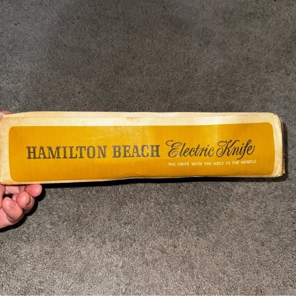VINTAGE HAMILTON BEACH SCOVILL ELECTRIC KNIFE - Model 270 Tested WORKS With Box